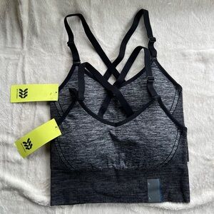 All in Motion Heathered Gray Sports Bra Bundle